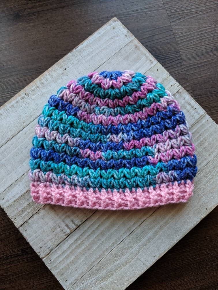 Crochet Pattern, Crochet Top Down Meadow Beanie PATTERN Only, Crochet Meadow Hat, Crochet Hat, Crochet Beanie, DIGITAL DOWNLOAD, Ltkcuties