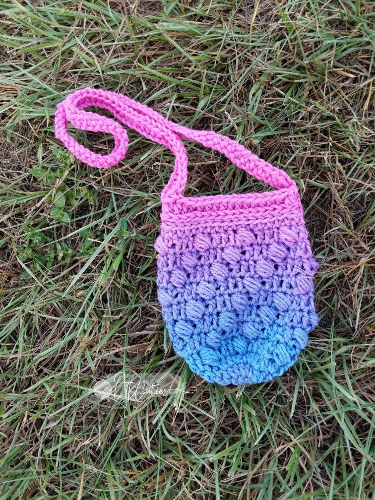 Crochet Pattern, Crochet Bubble Swirl Toddler Purse PATTERN, Crochet Purse, Crochet Bag, Crochet Toddler Purse, Ltkcuties, DIGITAL DOWNLOAD
