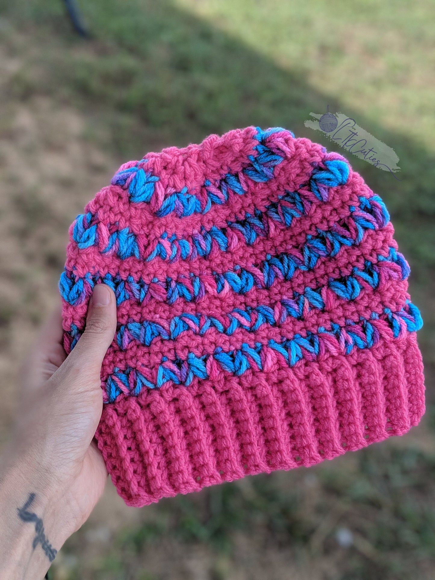 Crochet Pattern, Crochet Cypress Beanie PATTERN Only, Crochet Beanie, Crochet Meadow Stitch, Crochet Beanies, Ltkcuties, DIGITAL DOWNLOAD