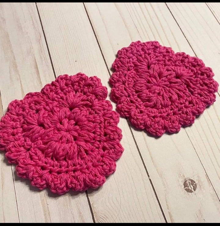 Crochet Pattern, Crochet Meadow Heart Coaster, Valentines Day, Crochet Heart, Ltkcuties, Crochet Vday, Crochet Coaster, DIGITAL DOWNLOAD PDF