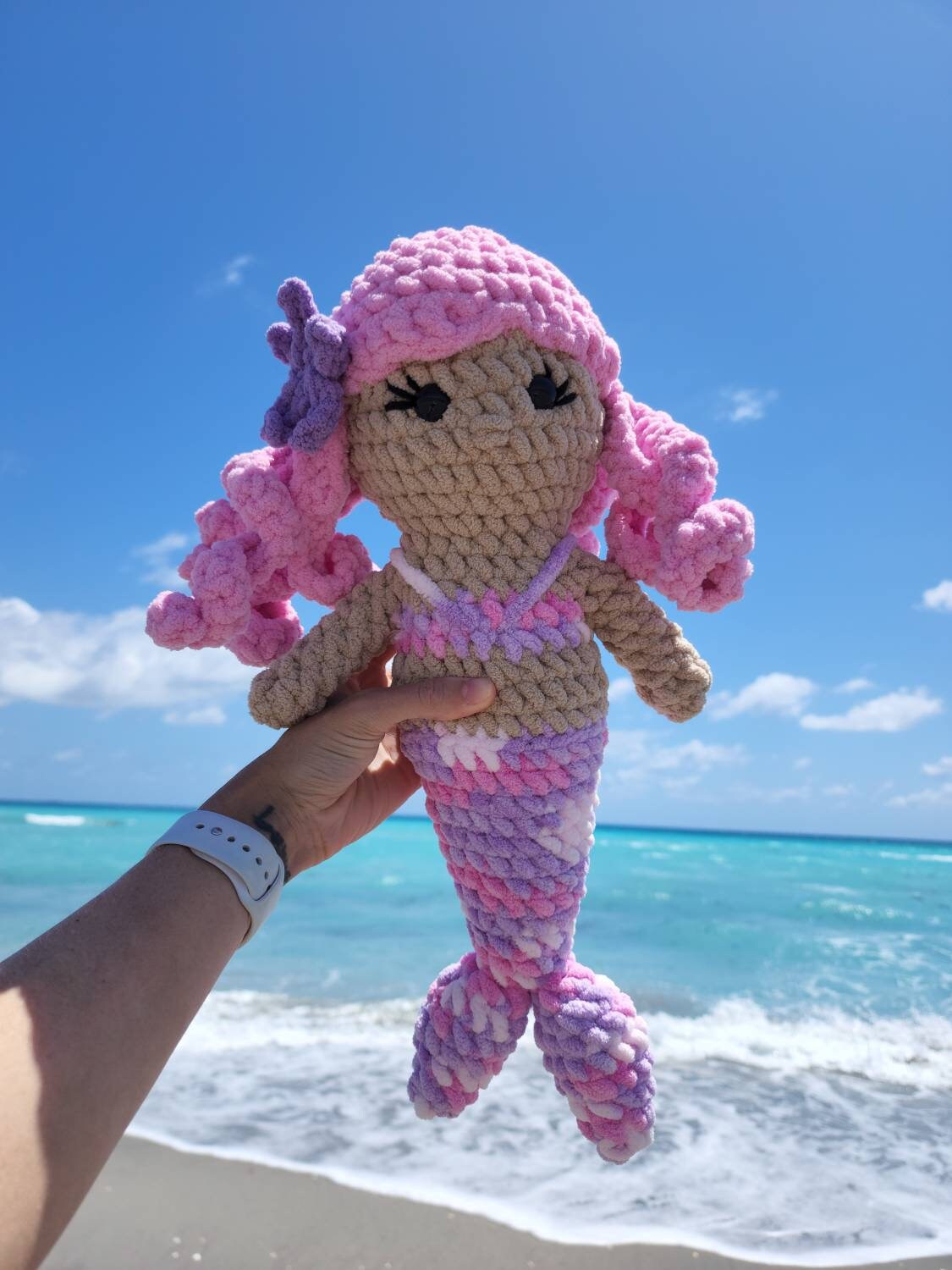 Crochet Pattern, Crochet Mermaid Pattern, Crochet Mermaid Shelly, Mostly No Sew Mermaid, Ltkcuties, DIGITAL PATTERN ONLY