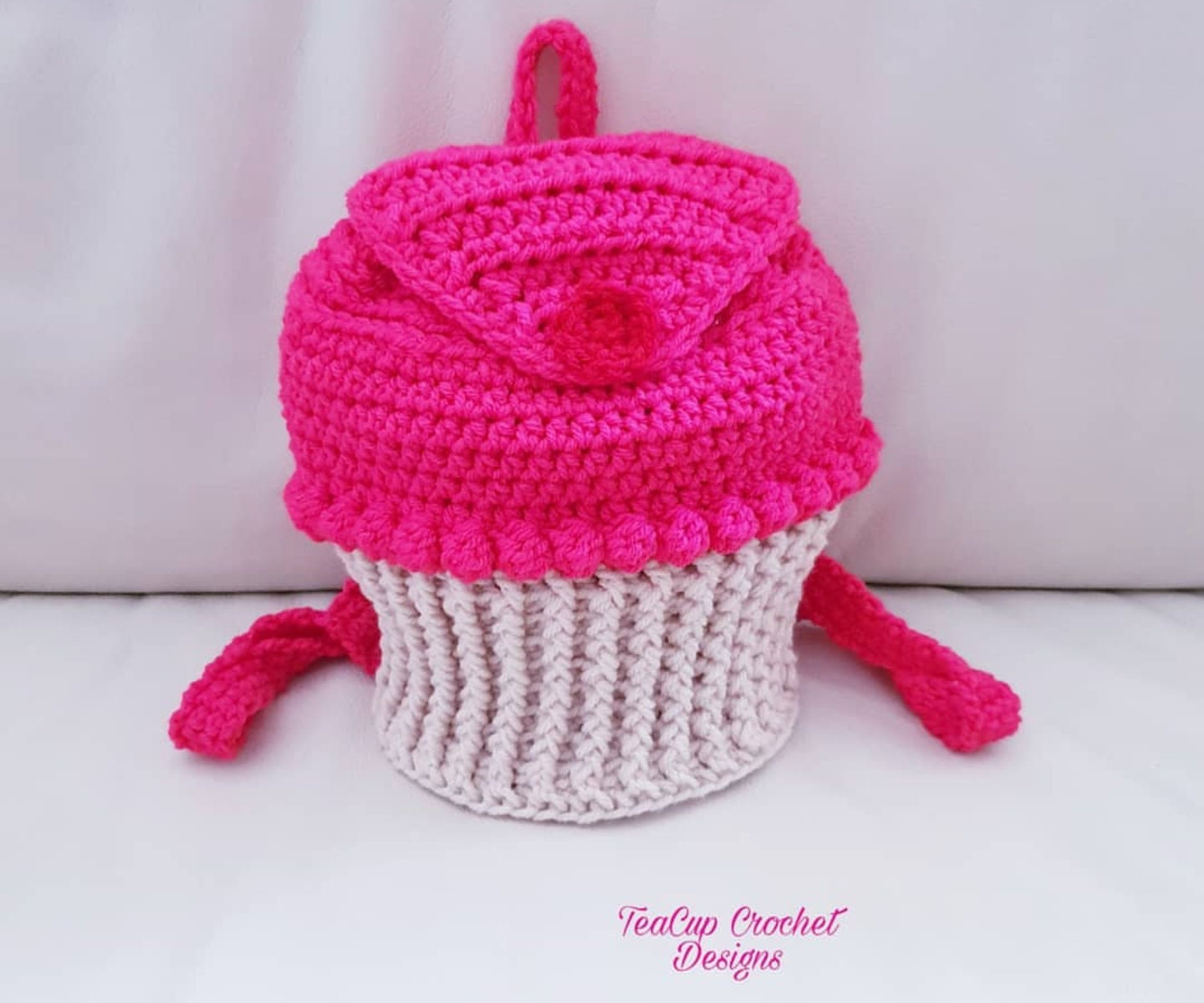 Crochet Pattern, Crochet Cuppy Cake Backpack PATTERN Only, Crochet Cupcake Backpack, Crochet Cupcake Purse, Ltkcuties, DIGITAL DOWNLOAD