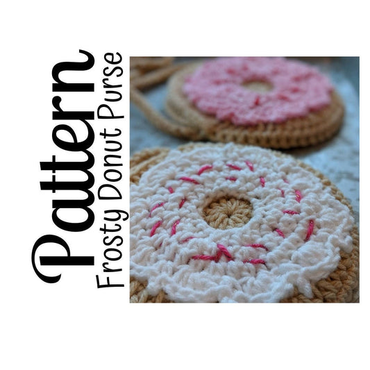 Crochet Pattern, Crochet Frosty Toddler Purse PATTERN, Crochet Donut Purse, Crochet Toddler Purse , DIGITAL DOWNLOAD, Ltkcuties, Crochet Bag