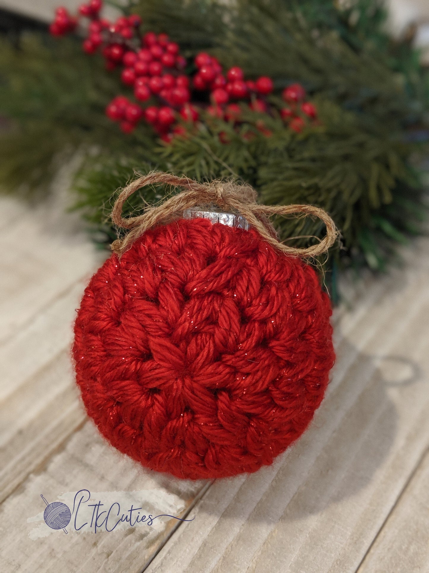 Crochet Pattern, Crochet Meadow Ornament, Crochet Ornament Pattern, Ltkcuties, Crochet Christmas, Crochet Ornaments, DIGITAL DOWNLOAD ONLY