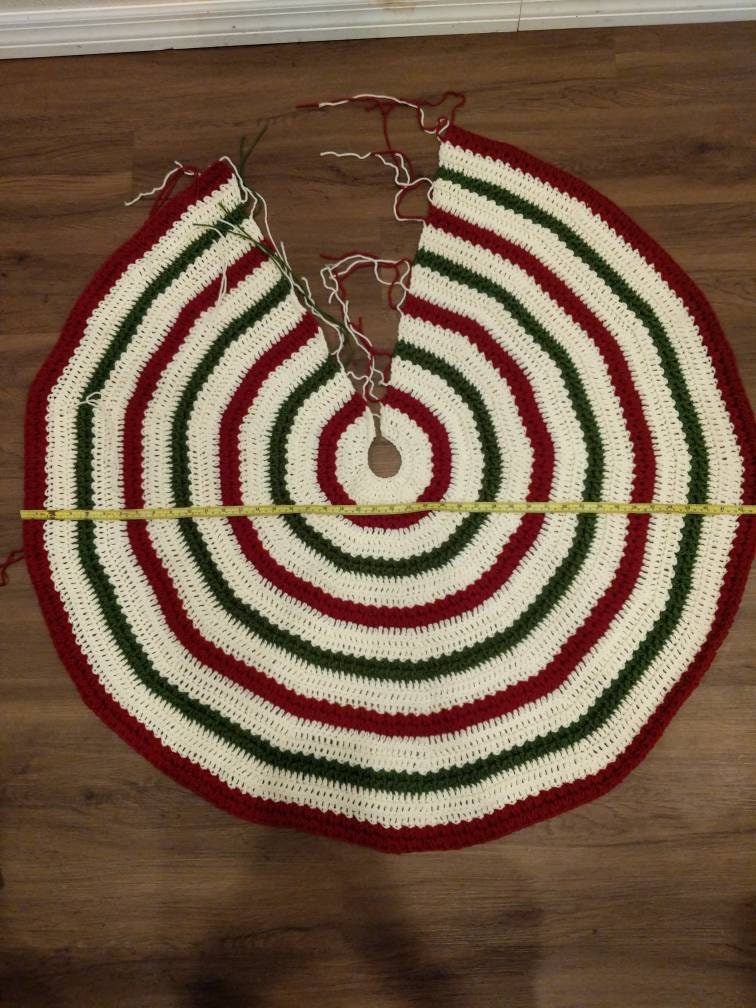 Crochet Pattern, Crochet Meadow Christmas Tree Skirt PATTERN, Crochet Christmas, Crochet Tree Skirt, Ltkcuties, Crochet, DIGITAL DOWNLOAD