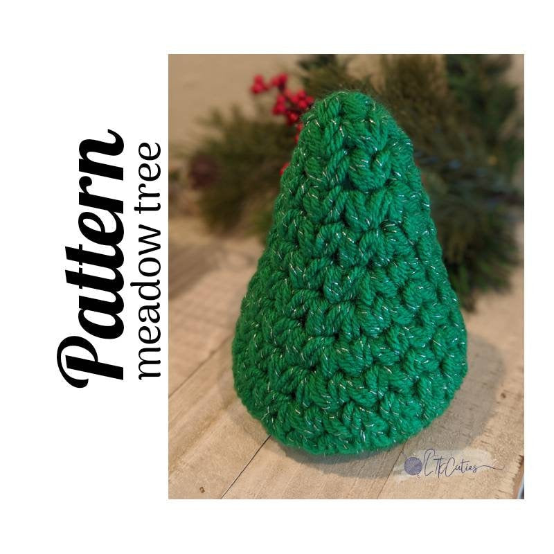 Crochet Pattern, Crochet Meadow Tree PATTERN, Crochet Christmas, Crochet Tree Decor, Ltkcuties, Crochet, DIGITAL DOWNLOAD