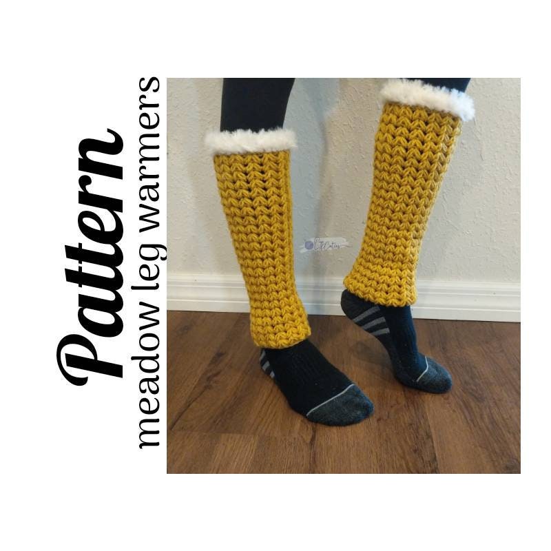 Crochet Pattern, Crochet Meadow Leg Warmers PATTERN Only, Crochet Leg Warmers, Crochet Meadow Stitch, Crochet, Ltkcuties, DIGITAL DOWNLOAD