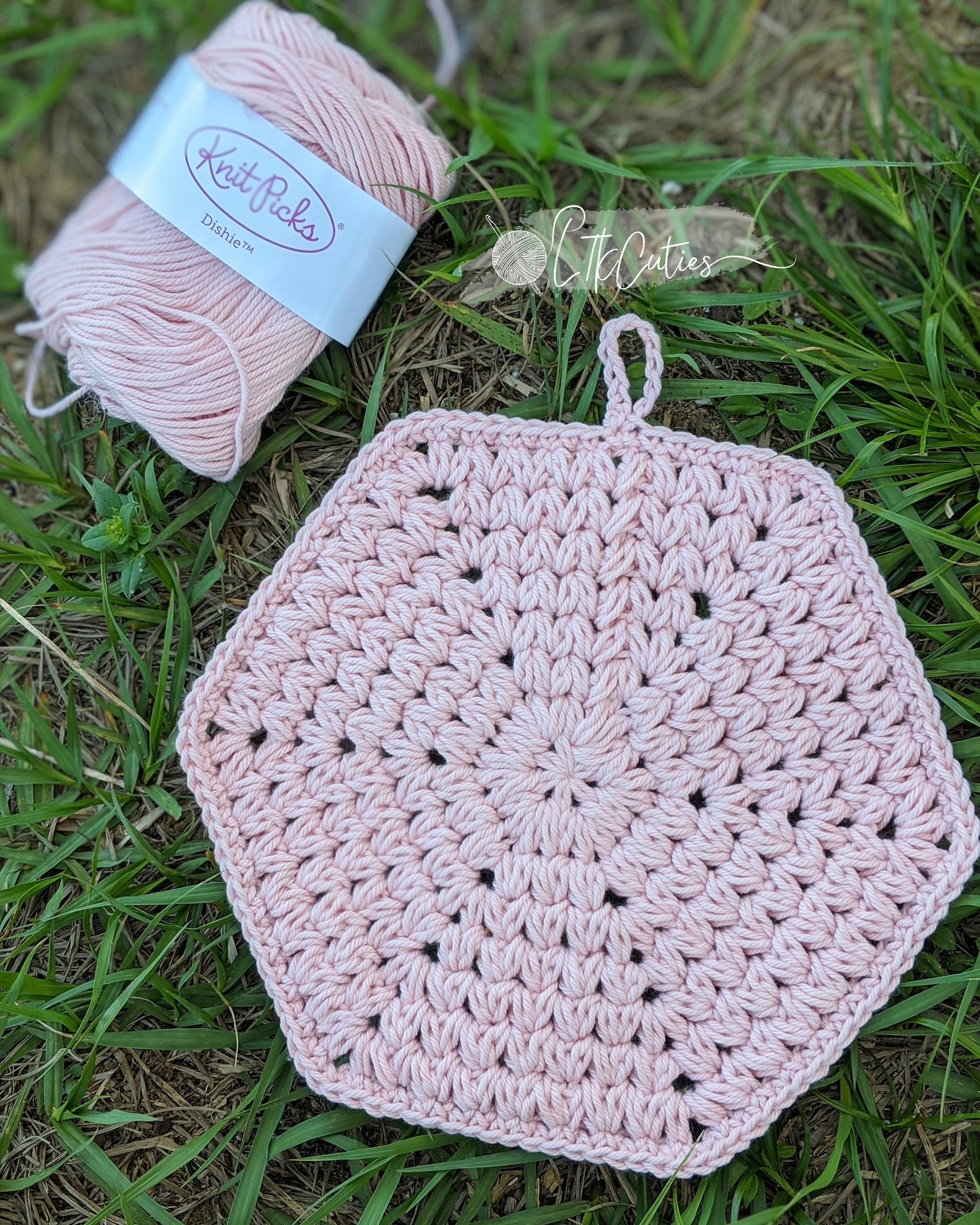 Crochet Pattern, Crochet Meadow Hexagon Trivet, Crochet Potholder, Crochet Trivet, Crochet Home Decor, Crochet Mothers Day Gift, LTKCUTIES