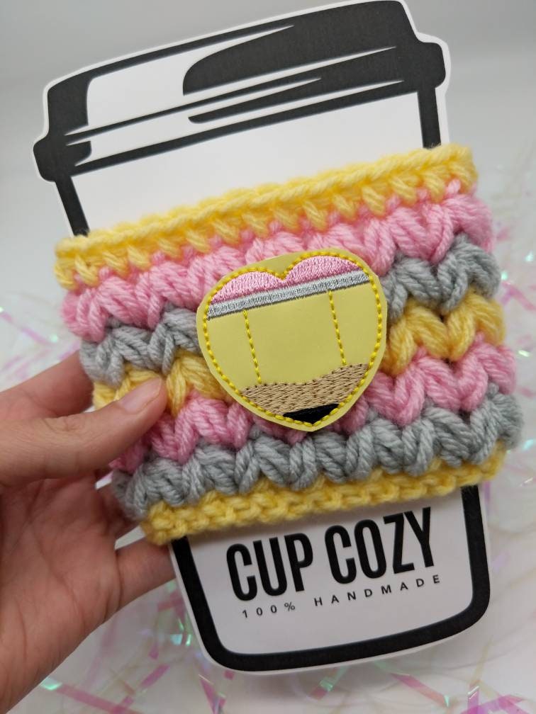 Crochet Pattern, Crochet Meadow Cup Cozy PATTERN Only, Crochet Cup Cozy, Crochet Soda Cozy, Ltkcuties, Crochet, DIGITAL DOWNLOAD