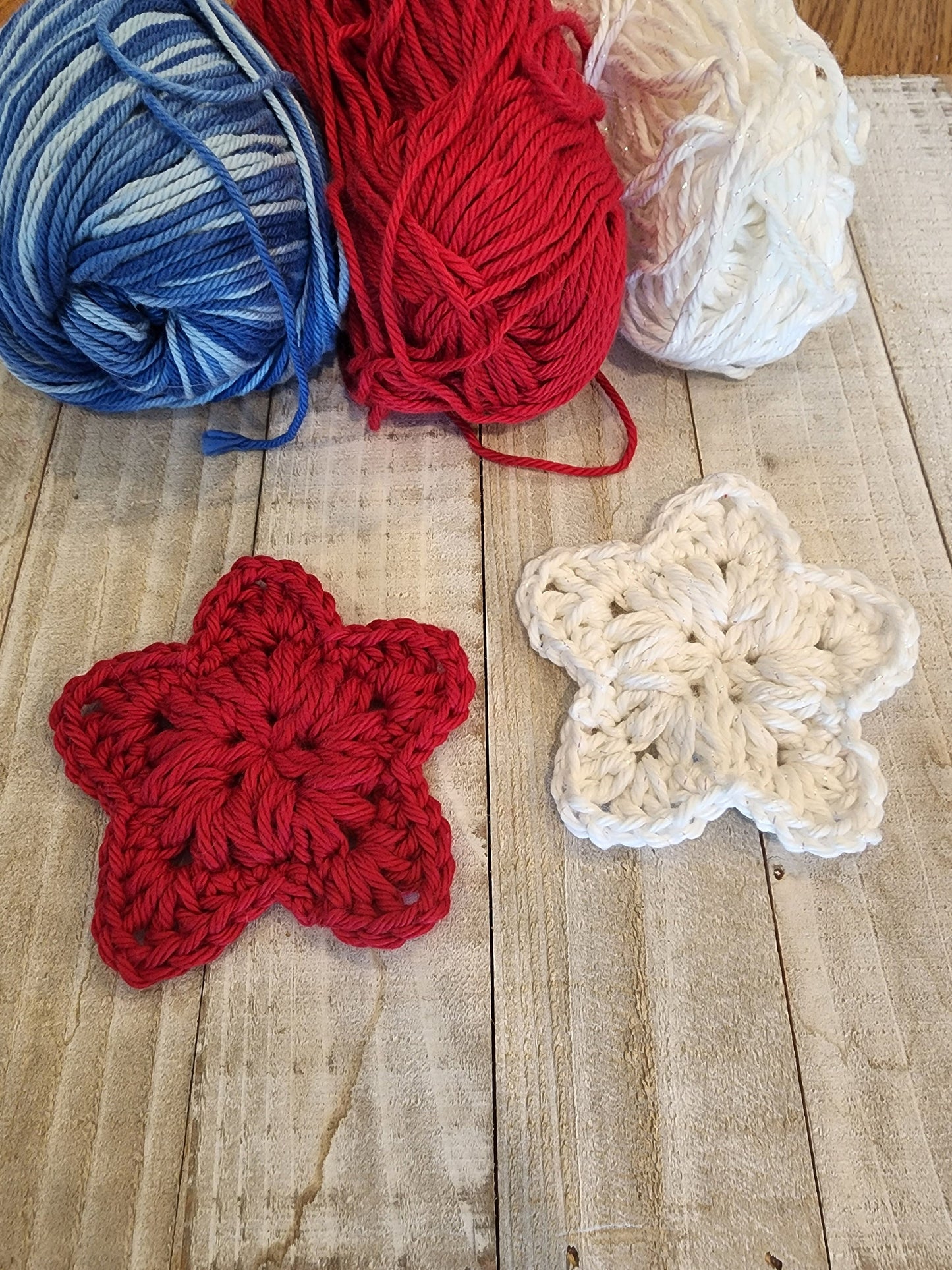 Crochet Pattern, Crochet Tiny Meadow Star Applique, Crochet Star, Star Applique, July 4th, Patriotic, Ltkcuties, DIGITAL DOWNLOAD ONLY