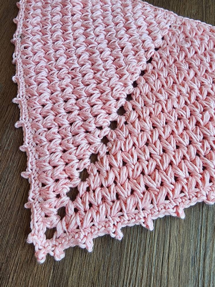 Crochet Pattern, Crochet Meadow Bandana, Crochet Kerchief, Crochet Headwrap, Crochet, Ltkcuties, DIGITAL DOWNLOAD ONLY